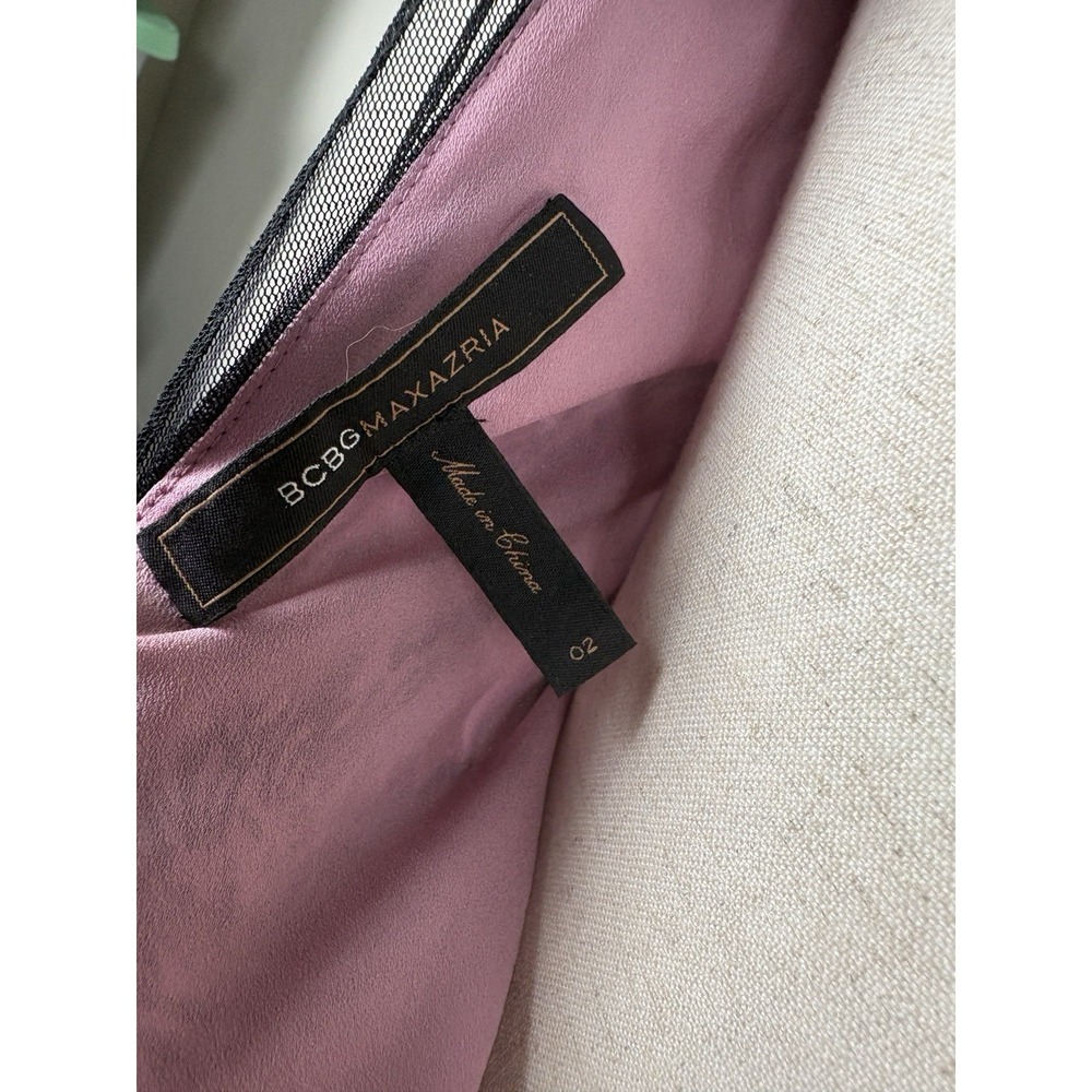 RARE Y2K Bcbg Maxazria 2 Silk Evening Gown Maxi Tulle Mermaid Whimsigoth Vampy - Picture 5 of 8